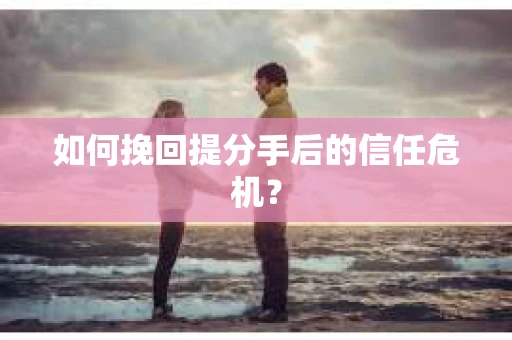 如何挽回提分手后的信任危机？