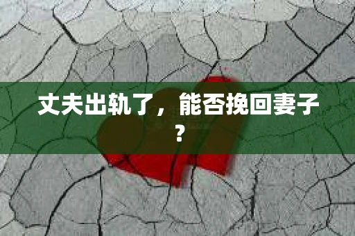 丈夫出轨了，能否挽回妻子？