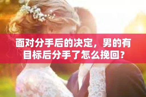 面对分手后的决定，男的有目标后分手了怎么挽回？
