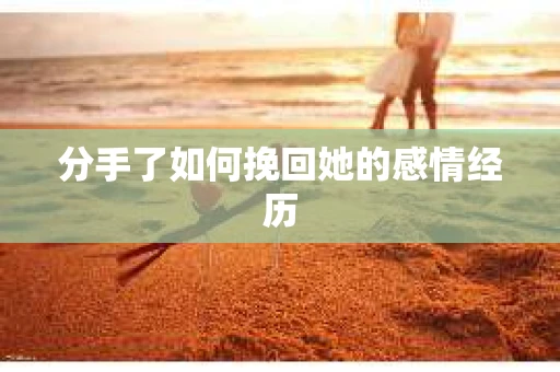 分手了如何挽回她的感情经历