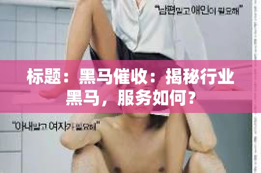 标题：黑马催收：揭秘行业黑马，服务如何？