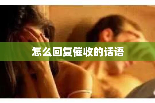 怎么回复催收的话语