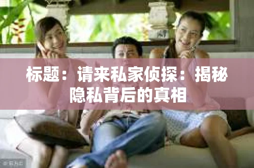 标题：请来私家侦探：揭秘隐私背后的真相