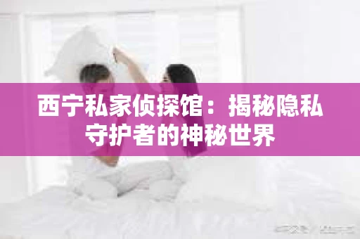 西宁私家侦探馆：揭秘隐私守护者的神秘世界
