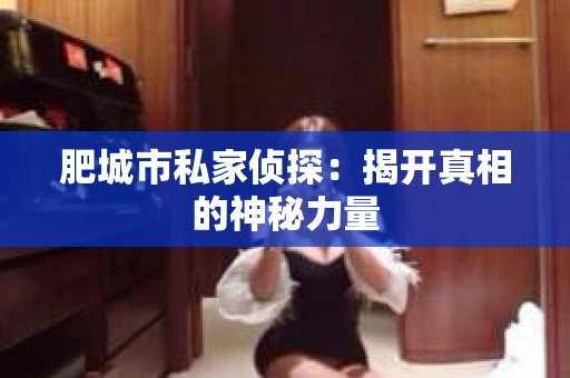 肥城市私家侦探：揭开真相的神秘力量