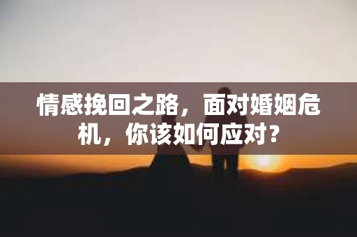 情感挽回之路，面对婚姻危机，你该如何应对？