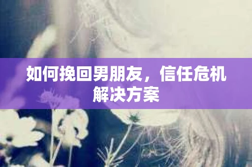 如何挽回男朋友,信任危机解决方案 如何挽回男朋友,信任危机解决方案