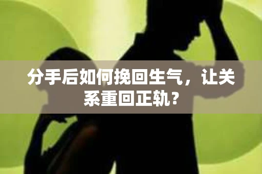 分手后如何挽回生气，让关系重回正轨？