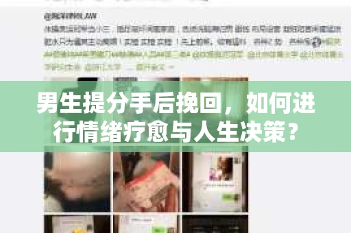 男生提分手后挽回，如何进行情绪疗愈与人生决策？