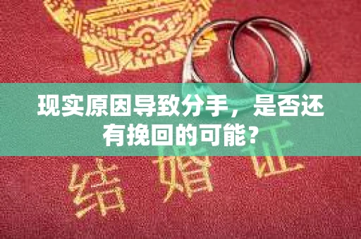 现实原因导致分手，是否还有挽回的可能？