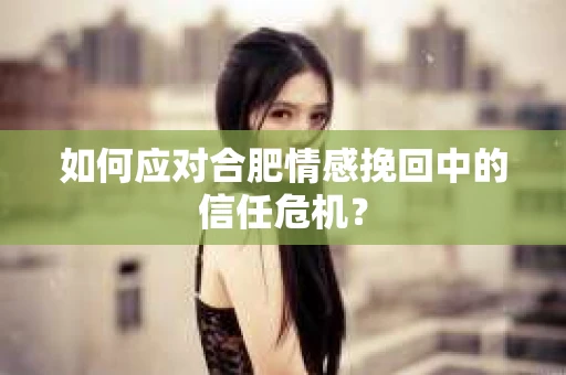 如何应对合肥情感挽回中的信任危机？