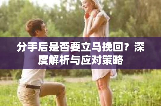 分手后是否要立马挽回？深度解析与应对策略
