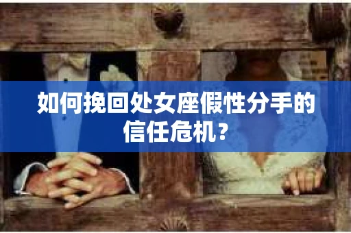 如何挽回处女座假性分手的信任危机？